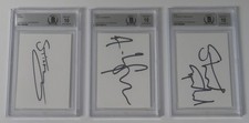 STING & THE POLICE Signed Autograph Index Card Cut by 3 Slab JSA BAS 10 Auto
