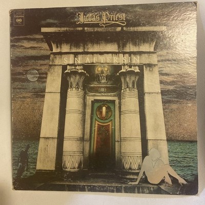 JUDAS PRIEST ~ SIN AFTER SIN ~ Orig. LP/Vinyl Columbia PC34787 1977 Excellent