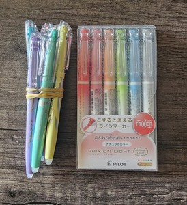 Pilot Frixion Erasable Highlighters - Natural & Soft Set
