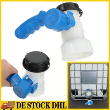 IBC Container Adapter 60 mm Klappenhahn DN40 Auslaufhahn Ventil f&uuml;r Wassertank