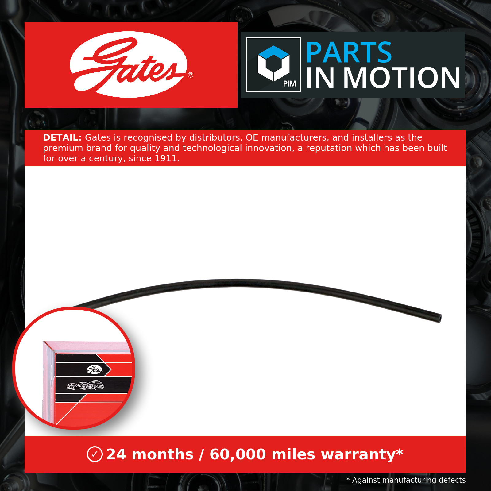 GATES EMH087 Hose, crankcase breather for BMW - Image 7
