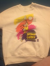 Vintage 80s Disney Goofy Twix Graphic Sweatshirt Promo Sz Large 14-16 USA K7