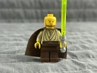 LEGO Star Wars RARE Vintage Qui-Gon Jinn Jedi Knight Minifigure w/ Lightsaber