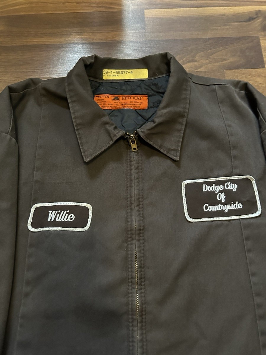 Red Kap XL Brown Work vintage Mechanic Jacket Maintenance | eBay