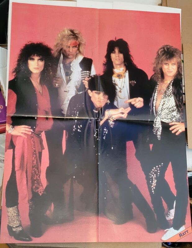 Ratt Poster # 1 Hair Metal Glam Rock Band MTV Stephen Pearcy Robbin Crosby