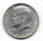 1966 Kennedy Half Dollar - AU (40% silver)