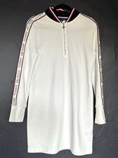 Tommy Hilfiger Women’s Sweatshirt Dress  $99 Retail Half Zip Medium Cotton Blend