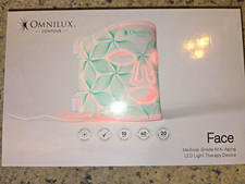 Omnilux Contour Face LED Light Therapy Mask Anti-Aging Silicone Rechargeable