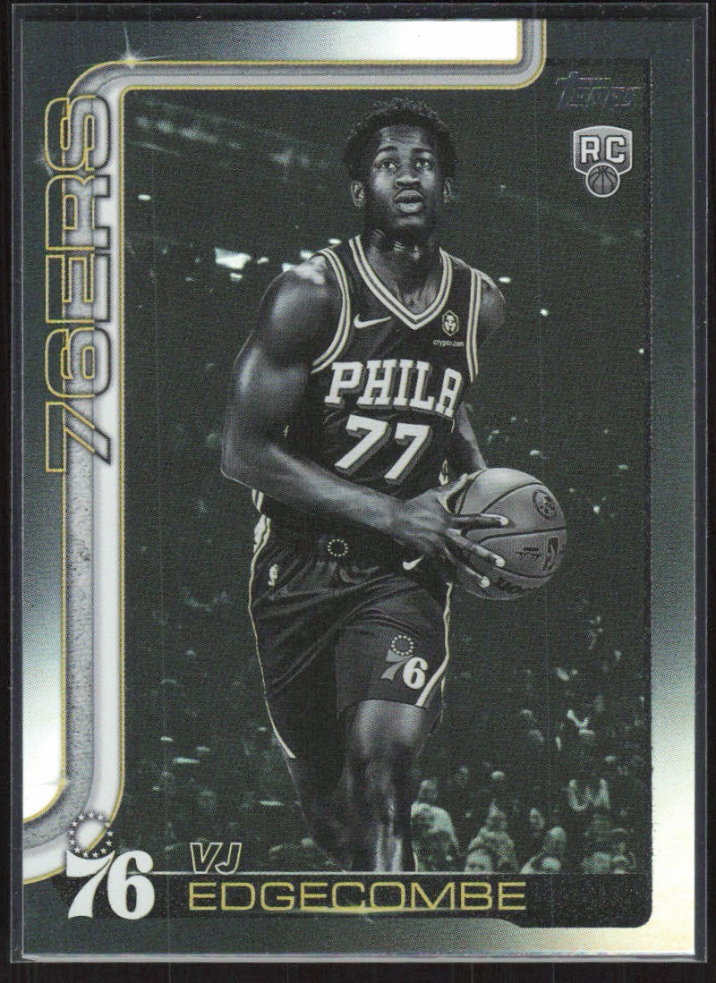 2025-26 Topps Blackout VJ Edgecombe Rookie Philadelphia 76ers #203