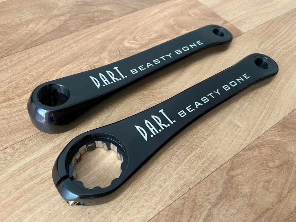 DART Beasty Bone Kurbelarme Kurbel 175 mm Kurbelgarnitur schwarz D.A.R.T. Alu - Bild 3 von 4