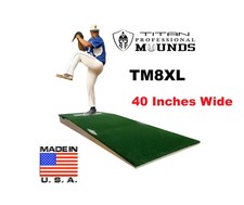 8 Inch Extra-Wide Portable Youth Baseball Pitching Mound w/ Adjustable Base