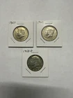 Silver 40% Kennedy Half Dollar Lot of 3  1967 67, 68