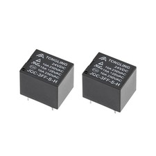 10 Pcs JQC-3FF-S-H DC 24V Coil SPST 4 Pin PCB Electromagnetic Power Relay Black