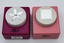 McGill Craftivity Paper Punch Lot Flower 1 5/8 Stamp Square 1 1/4 Scrapbooking