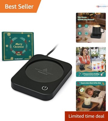 Coffee Mug Warmer for Desk Electric Aluminum 3 Temp Auto Shut Off Office Acce...