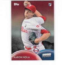 2016 Topps Spring Fever RC- ROOKIE CARD #SF-37 Aaron Nola Philadelphia ID:41634. rookie card picture