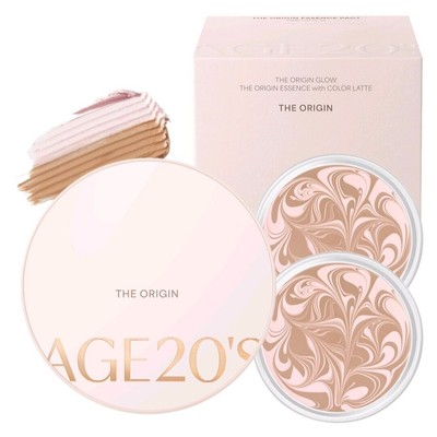 AGE 20's The Origin Essence Pact+Refill 1EA Set/Glow/Foundation/Gelbe/Rote Haut