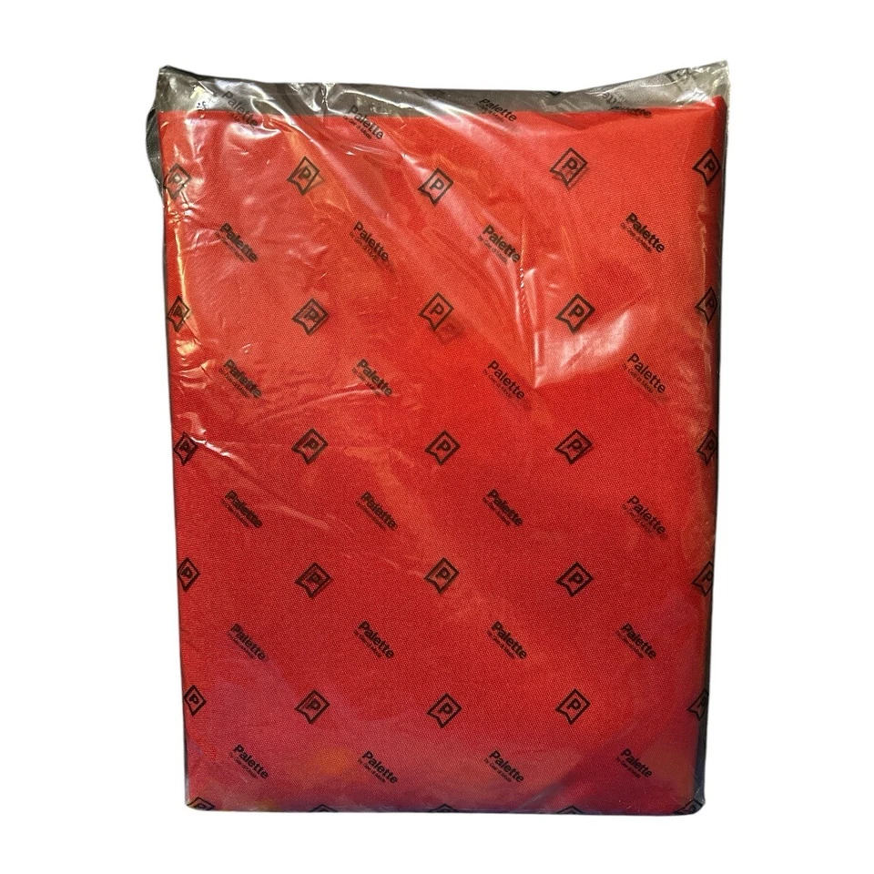 Palette by Gee di Moda Red Polyester Round Tablecloth 70" Fits 24-48" Table New - Image 2 of 4