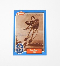 1988 Swell Football Greats Tom Fears #40 Signed On Card Auto