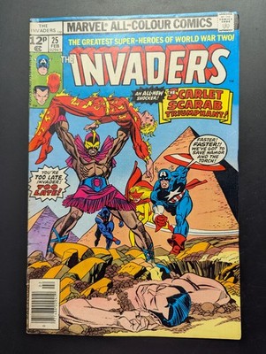 Invaders #25, 1978, Marvel Comics, Human Torch, Captain America