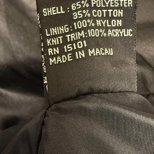 Vintage Current Seen Bomber Jacket Mens XL Black Military Flight Utility image 8