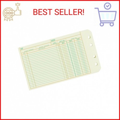 Rediform Extra Sheets for 4-Ring Ledger Binder, Green Eye-Ease Paper, Pre-Punche