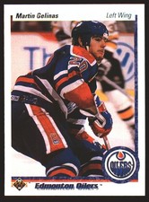 1990-91 Upper Deck #23 Martin Gelinas (Comic Ball Hologram)