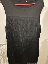 Charlestonkleid 1920er mit Fransen Gr. L