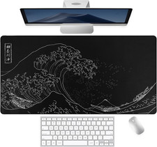 Large Gaming Mouse Pad for Desk 31.5X15.7 In Laptop Mousepad with Non-Slip Rub