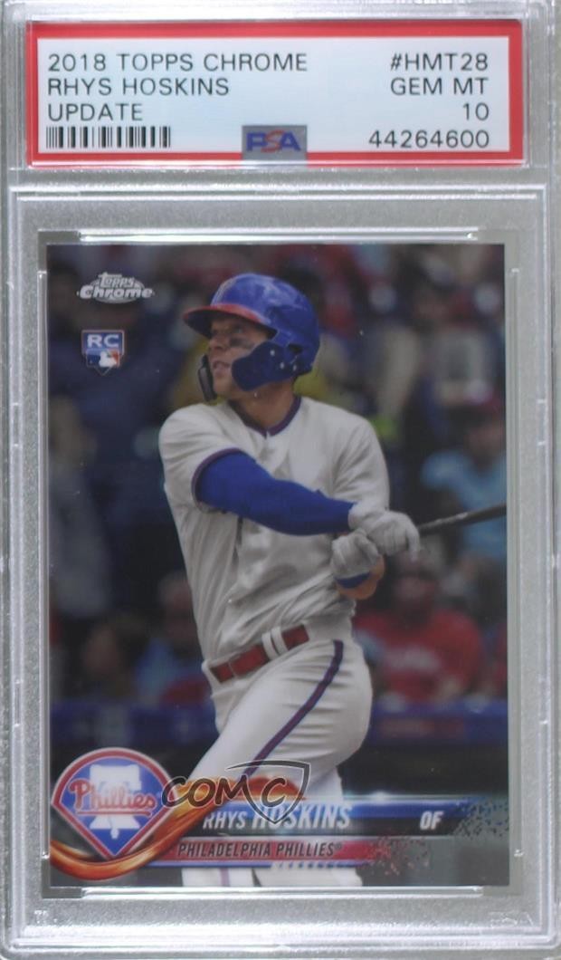 2018 Chrome Update Target Exclusive Rhys Hoskins PSA 10 GEM MT Rookie RC 1u6