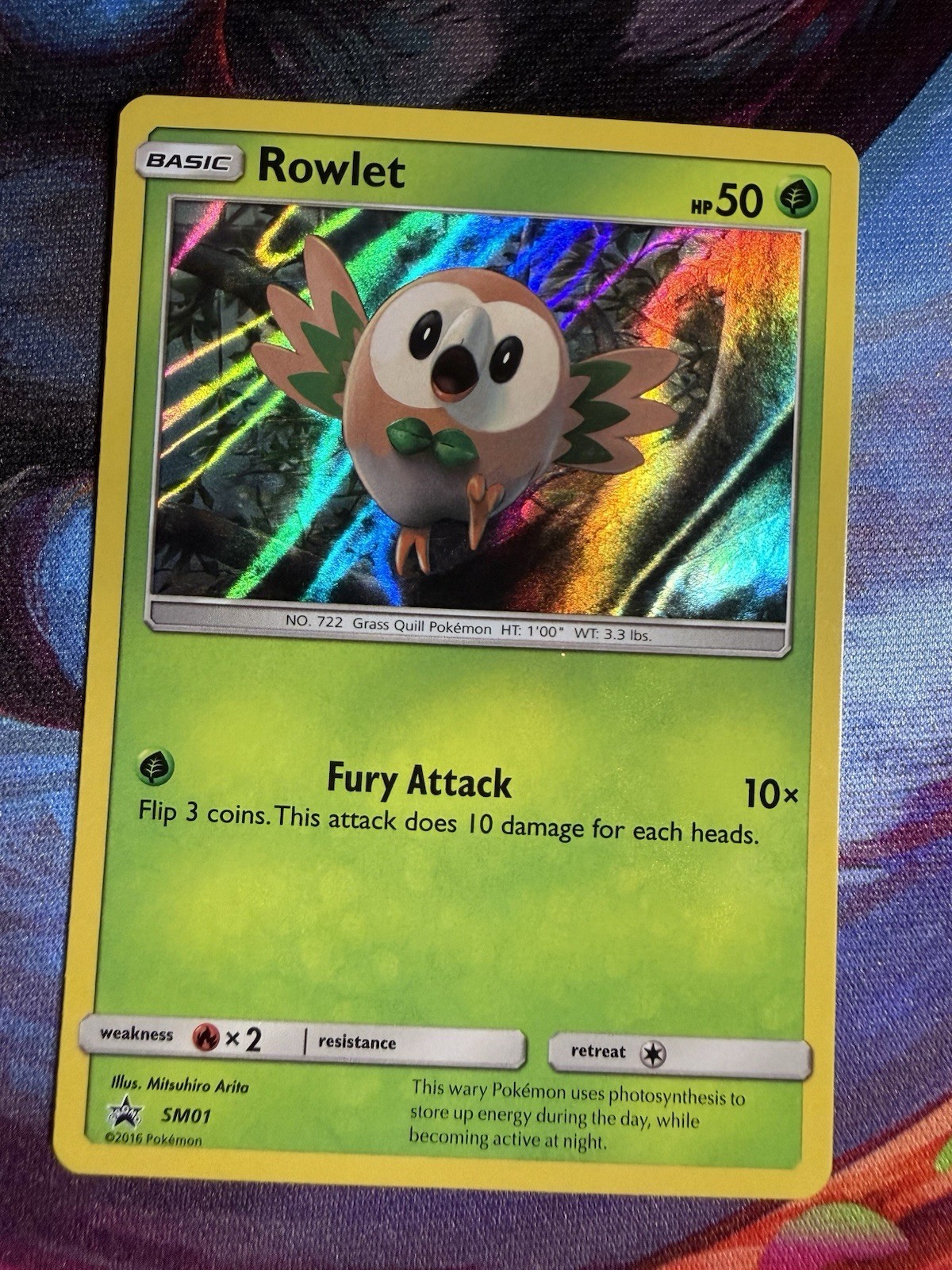 Pokémon TCG Rowlet Sun & Moon SM01 Promo