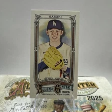 2025 Topps Allen & Ginter Roki Sasaki Mini Rookie Card A&G Back  #92 RC Dodgers