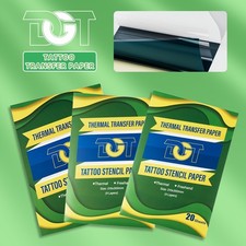 20/50/100 Clear Pattern Thermal Tattoo Transfer Paper Tattoo Film Stencil Paper