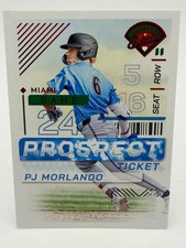 2024 Panini Prospect Edition PJ Morlando #90 Red /299 (RC) Marlins
