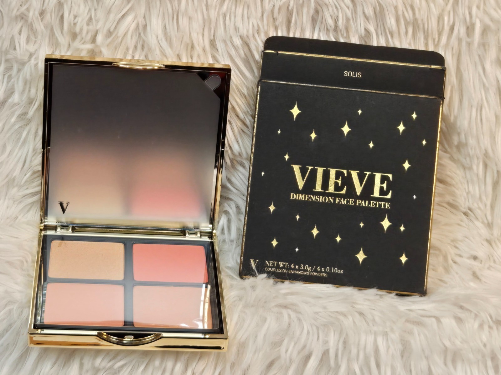 Vieve Dimension Face Palette Complexion Enhancing Powders 4 x 3g Solis
