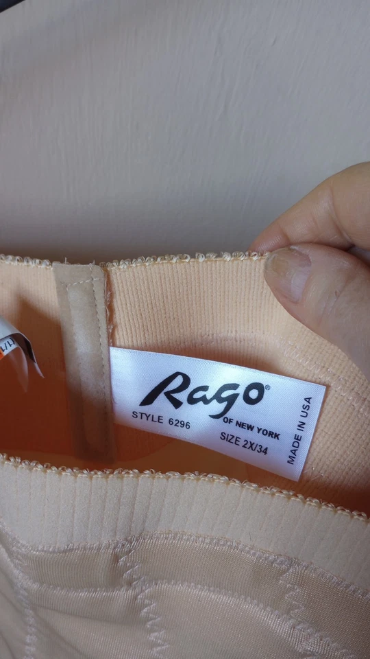  Rago Shapewear Full Control Style 6296 Shaping Brief Talla 2x (XxL) Color Melocotón Foto 3 de 4