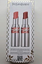 YSL LOVESHINE Lipstick Holiday Gift Set – Nude Lavallière 44  & Peachy Glow 202