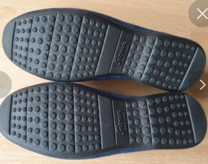 mocassin daim bleu Marque sioux taille 6 - Photo 2/2