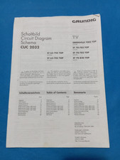 Vintage TV Epoche GRUNDIG CUC2032 SERVICE MANUAL ST63 ST70 Greenville 7005 !