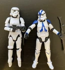 STAR WARS VINTAGE COLLECTION CLONE TROOPER 501ST LEGION FIGURE AND STORMTROOPER