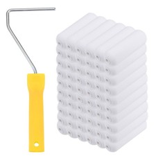 50pcs Paint Roller Kit 4 Inch Sponge Small Paint Roller Brush with Handle