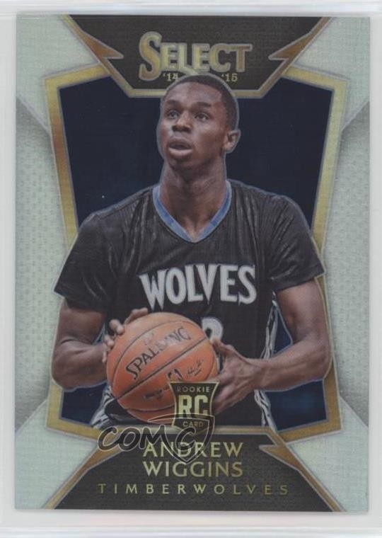 2014-15 Panini Select Concourse Silver Prizm Andrew Wiggins #100 0z5u