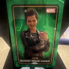 Topps 2025 Chrome Deadpool & Wolverine Negasonic Teenage Warhead Green 33/99 #26