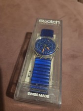 Blue 90s DROP� GK708 Swatch Watch | Geometric Swiss Swatch Gent Watch. BNIB