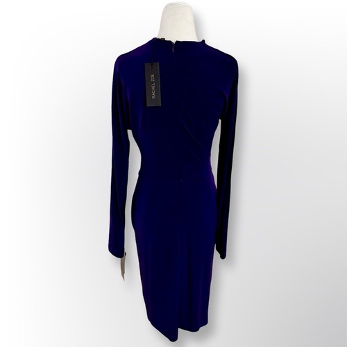 New With Tags! Rachel Zoe Purple Long Sleeve Sheath Dress | Size 2 - Picture 4 of 9