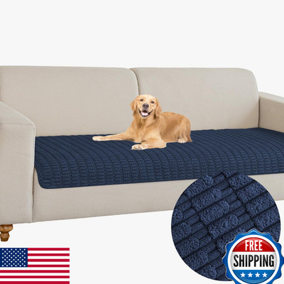 Muamar Dog Bed Cover Sofa Protector Anti-Slip Waterproof 30x82 Dark Blue