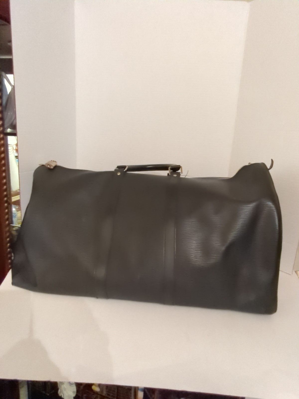 Louis Vuitton EPI Keepall Duffle Weekender  50 Black Leather SP1004 Paris France