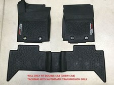 Genuine Toyota 2016 Newer Tacoma Trd Pro All Weather Rubber Floor Linersmats Genuine Toyota 2016 Newer Tacoma Trd Pro All Weather Rubber Floor Linersmats