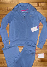 NEW NWT JUICY COUTURE OG Bling Logo Tracksuit Set Frosted Blue Size S
