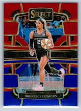 2024 Panini Select WNBA #18 DiJonai Carrington Red and Blue 058/399 Basketball